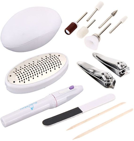 Pedi Mate Complete 12 Piece Handheld Pedicure/Manicure Set