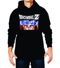 Dragon Ball Z - Monochrome - Mens Black Hoodie