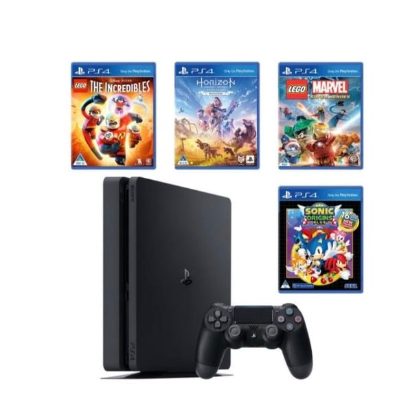 PS 4 500GB Slim Console Combo 2 With 4 Games