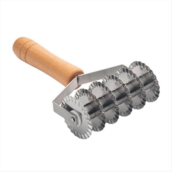 Stainless Steel Noodle Bread Flour Pastry Wheel Mold Manual Slicer