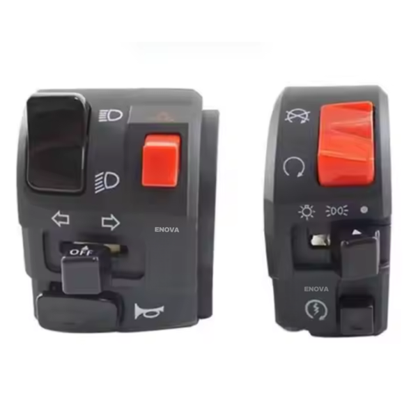Enova 7/8" Motorcycle Handlebar Switch Set Universal Compatibility
