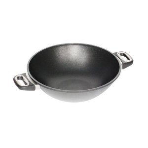 AMT Gastroguss Wok 32cm with 2 Handles (11cm high)