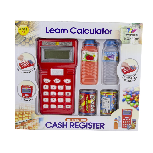 Kitro Kids Red Cash Register Learning Calculator Set