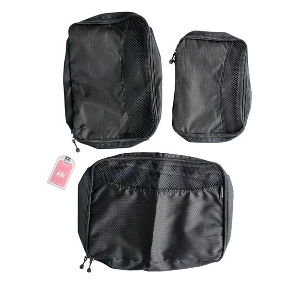 3 Piece Travel Packing Organiser Bags Set
