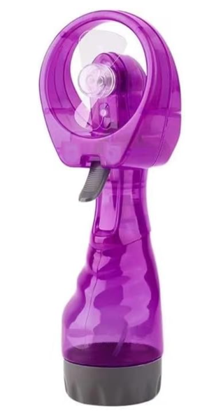 Facial Hand Held Water Misting Fan - Purple