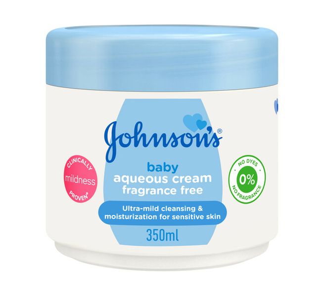 Johnson's Baby Aqueous Cream Fragrance Free (6 X 350ml)