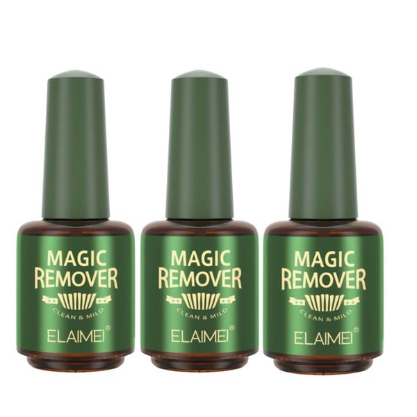 Elaimei Magic Remover Gel Polish Burst Nail Polish Remover 15ml-3Pack
