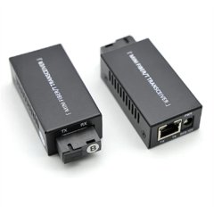 1 Pair Gigabit 100/1000M A/B SC Ethernet Fiber Switch Media Converter