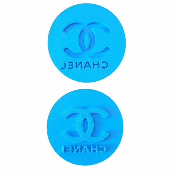 Coco Chanel Fondant Stamp Set - 6cm Emboss, Deboss &amp; Cutter