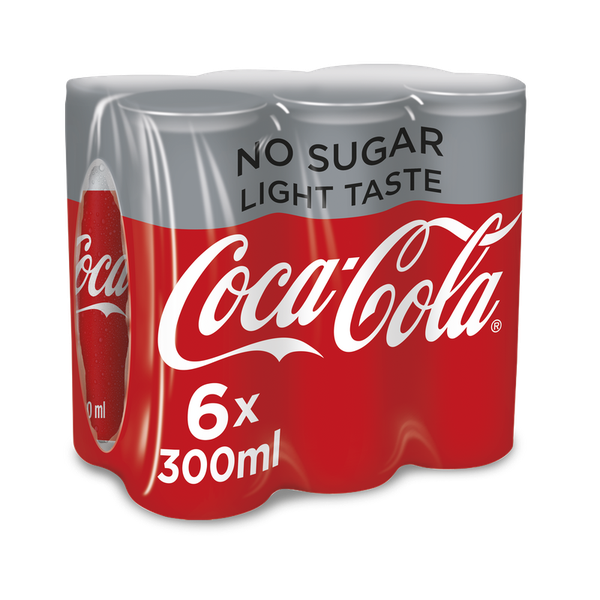 Coca-Cola Zero - 6 x 300ml