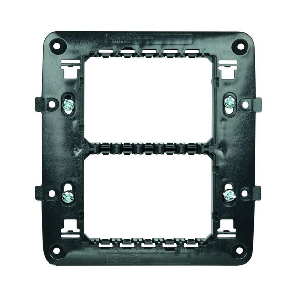 GEWISS - 4x4 Double 3-Gang Support Frame (3+3 Modules)