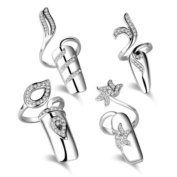 Bling Bling Adjustable Nail Rings (RG-JZ125-S)