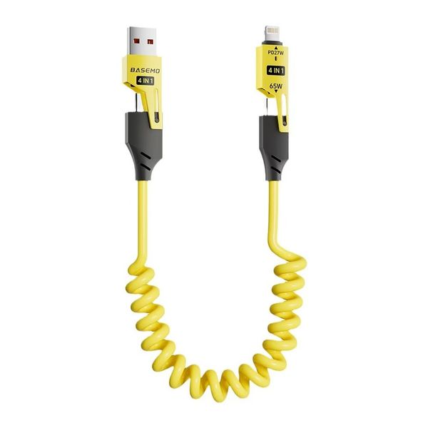 4-in-1 data cable and charging cable compatible with Apple and Huawei