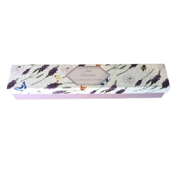 Drawer Liners Scented in Gift Box - Lavender, 6 Sheets (42x58cm each)