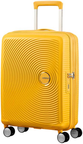 American Tourister Soundbox 55cm Expandable Spinner - Golden Yellow