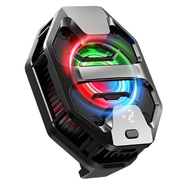 Cell Phone Cooler, Phone Cooling Fan with RGB LED Semiconductor Cooling