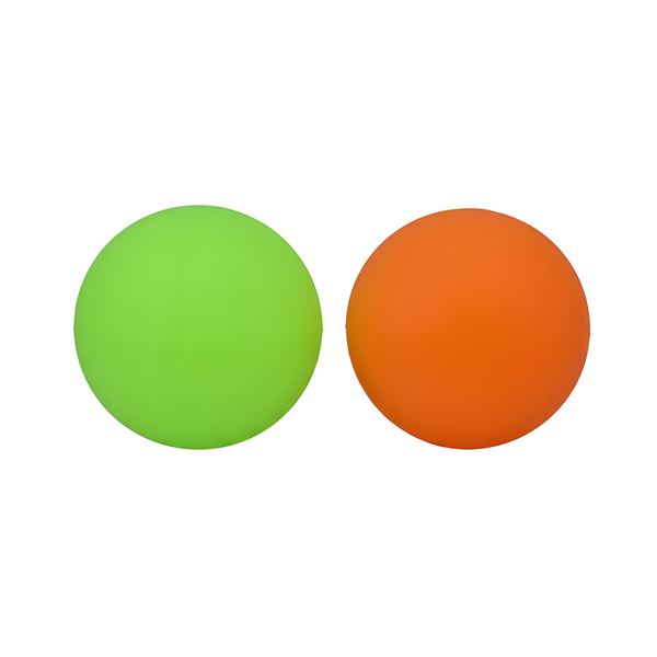 2 Pack Glow In The Dark Night Fun Dog Balls - Mixed Colours
