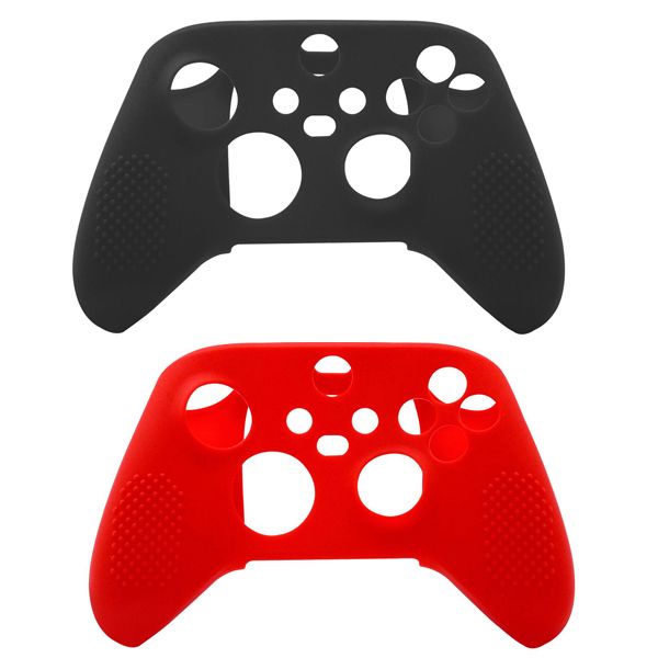 Unibright Silicone Covers (Pack of 2) Red and Black for Xbox Series X/S