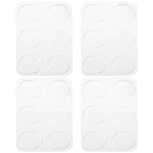 24 Pieces Drum Dampeners, Drum Damper Gel Pads Drum Silencers (Clear)