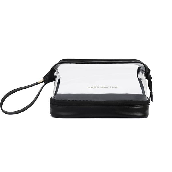 Olive Tree - Double Layer Transparent Travel Cosmetic Toiletry Bag