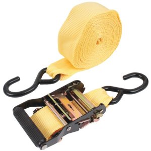 Rough &amp; Tough Heavy Duty Ratchet Tie Down Set - 50mm x6.7m (907kg Capacity)