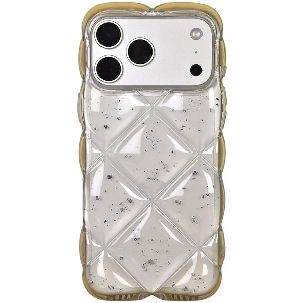 Air-Cushion Phone Case with Silver Flakes - Compatible with 17 Pro Max