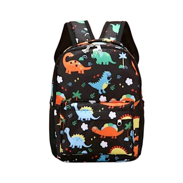 Boys Dinosaur School Backpack - Black