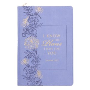Journal with Zipped Closure - I Know the Plans I Have for You, Purple