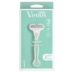 Gillette Venus Smooth Sensitive Handle + 2 Razor Blades