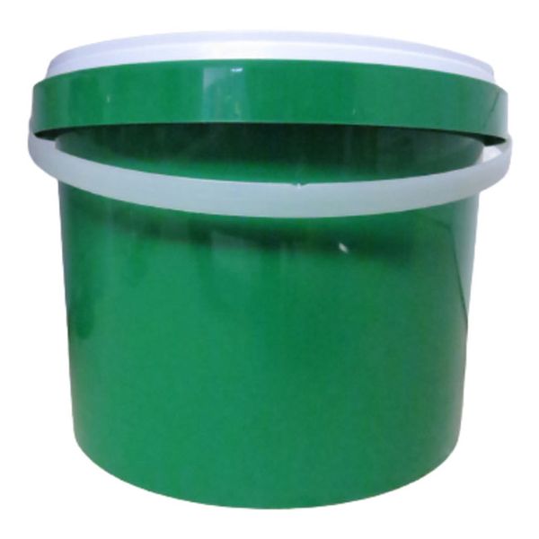 Bucket with Tamperproof Lid &amp; Handle - 5L - Green - 5 Pack