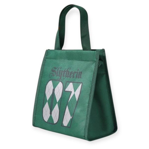 Harry Potter Slytherin Insulated Lunch Bag Green Argyle Thermal Tote 87