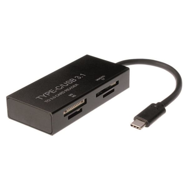 MR A TECH 4 in 1 Type C USB 3.1 Micro SD TF Memory Card Reader OTG Adapter
