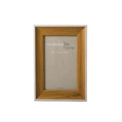 Bulk Pack x 6 Picture-Frame Plastic Brown 2 Tone 10x15cm