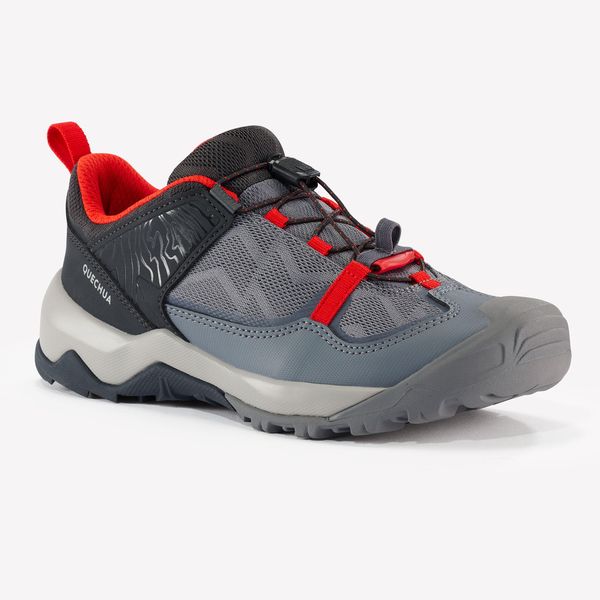 Quechua Children's Hiking Boots with Quick Lacing System - Grey