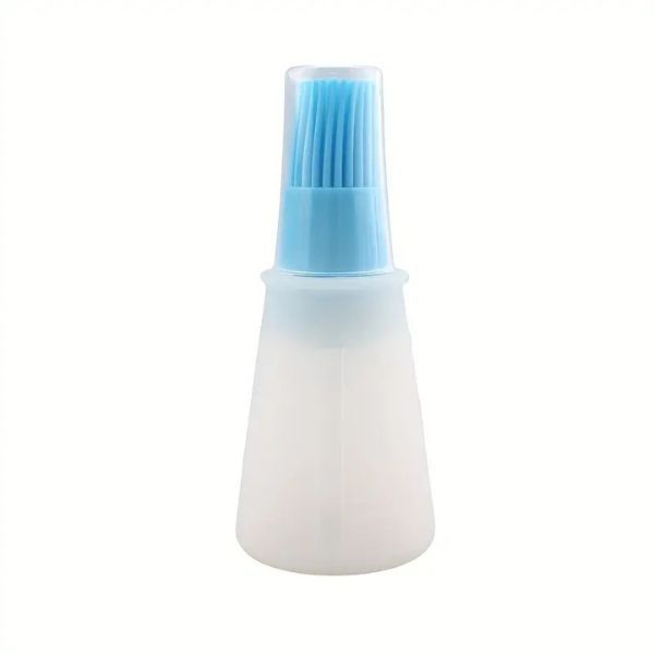 2 Pack Silicone Basting Brush Set - Blue and Red - Oil Bottle - Basting