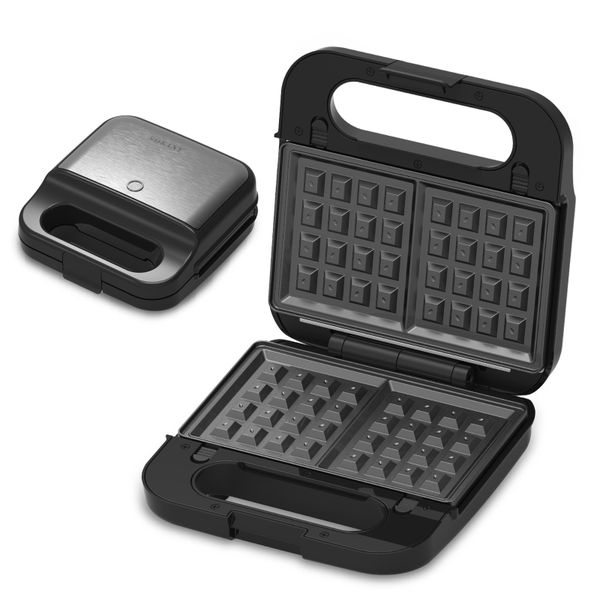 Sokany 3in1 Detachable Non-stick Plate Sandwich Waffle Maker Set -1200W