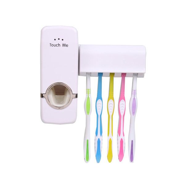 Automatic Toothpaste Dispenser and Toothbrush Holder
