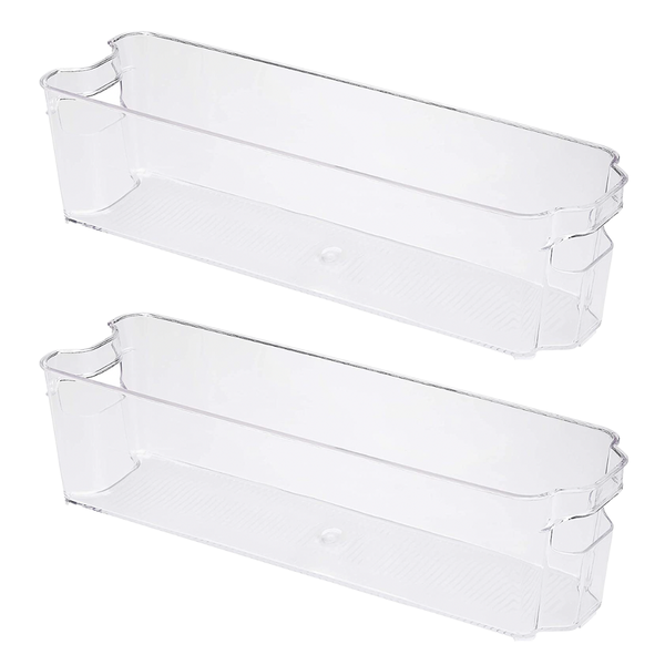 Pack of 2 Multi-Functional Storage Organiser Trays - Medium