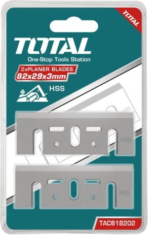 Total Tools 2Pcs Planer Blade 82X29X3.0mm HSS Industrial