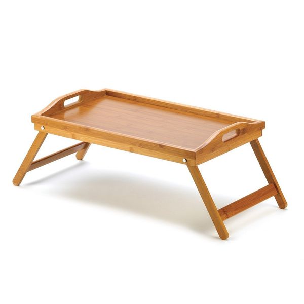 Hazlo Bamboo Serving Bed Tray with Foldable Legs - HBM5014