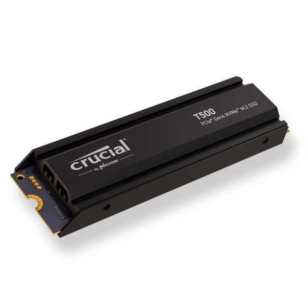 Crucial T500 1TB M.2 NVMe Gen4 with Heatsink NAND SSD
