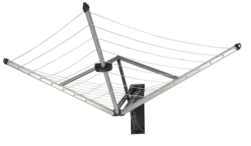 Brabantia - Wall-Mounted Clothes Dryer, 24m Line, 2 Machine Loads, Foldable