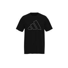 adidas Men's Essential Front-Logo T-Shirt - Black