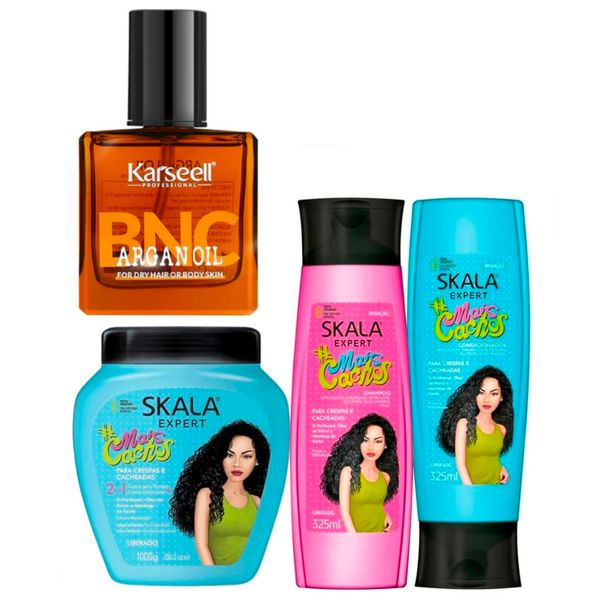 Karseell Argan Oil + Skala Mais Cachos Curl Care Set