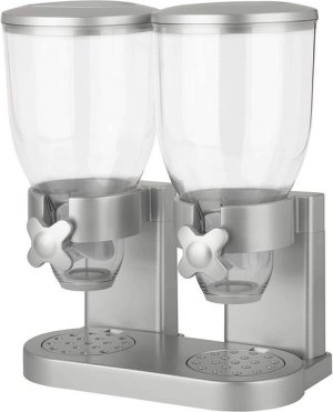 Double cereal dispenser silver 3.5 liter x 2