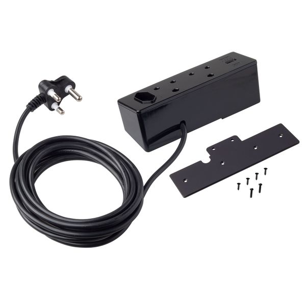 Power Hub with USB A - Vertical Desk Mounting