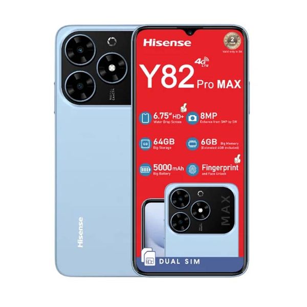 Hisense Y82 Pro Max 4G 64GB Vodacom Network Lock - Blue