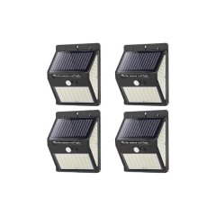 20 LED Solar Sensor Wall Light - Pack of 4