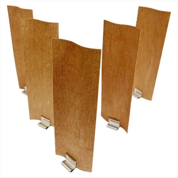 20PCS Wood Wicks for Candle Making 1.57 Inch Width By 4.72 Inch Height Smok