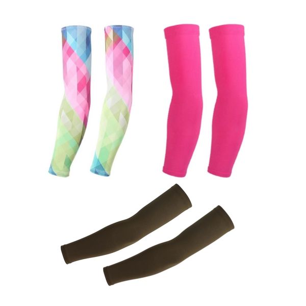 Nylon Sun Protection Breathable Tattoo Arm Sleeves - 40cm - Set of 3